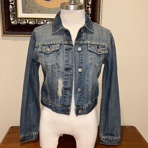 American‎ Eagle Outfitters Distressed Denim Jacket - Size M